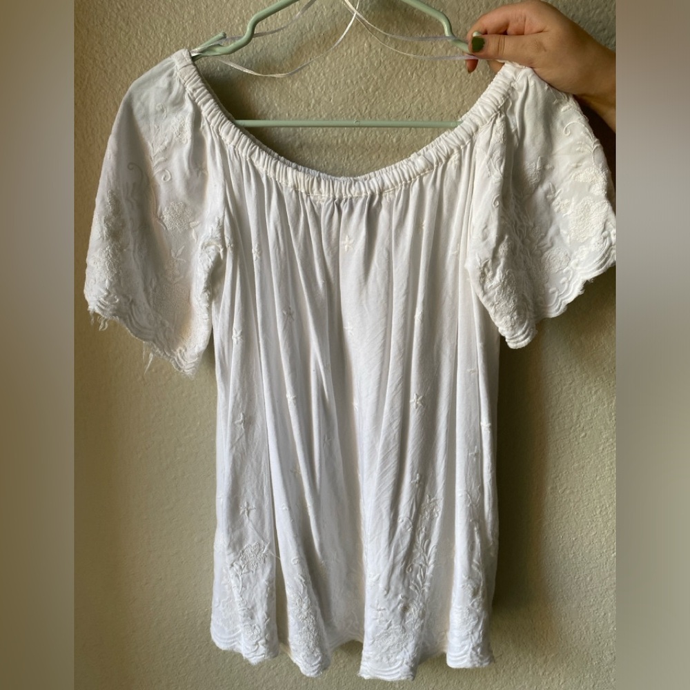 Blue Rain Boho Top